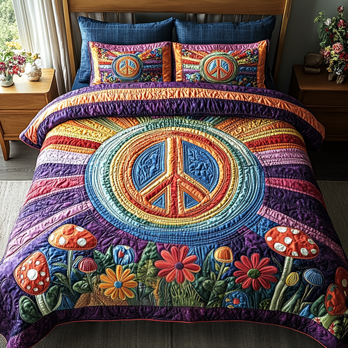 Vintage Peace Duvet Cover Set NCU0DV234