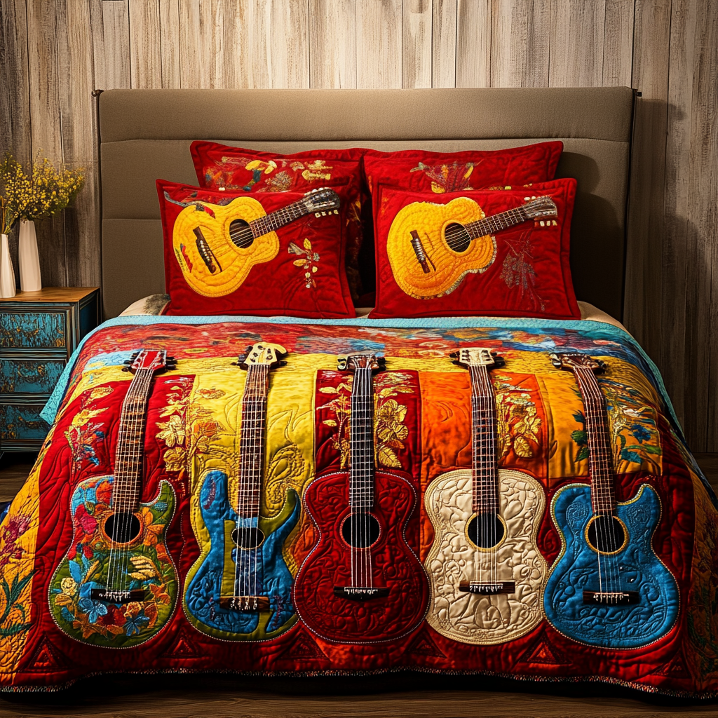 Vintage Strings Duvet Cover Set NCU0NVH532