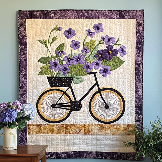 Vintage Wheels Art Quilt Hanging NCU0TL1007