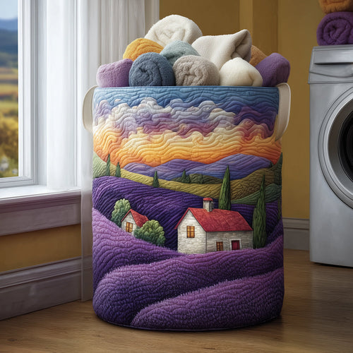 Violet Fields Quilted Laundry Basket NCU0TH2966