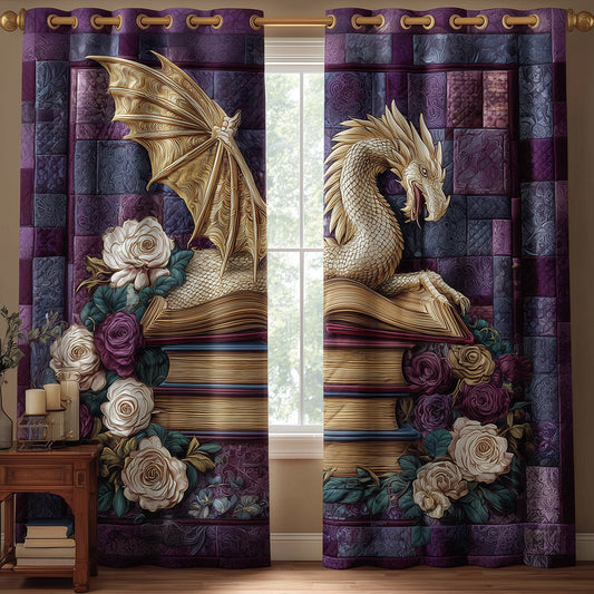 Violet Flame Chronicle Quilted Curtains NCU0TH3823