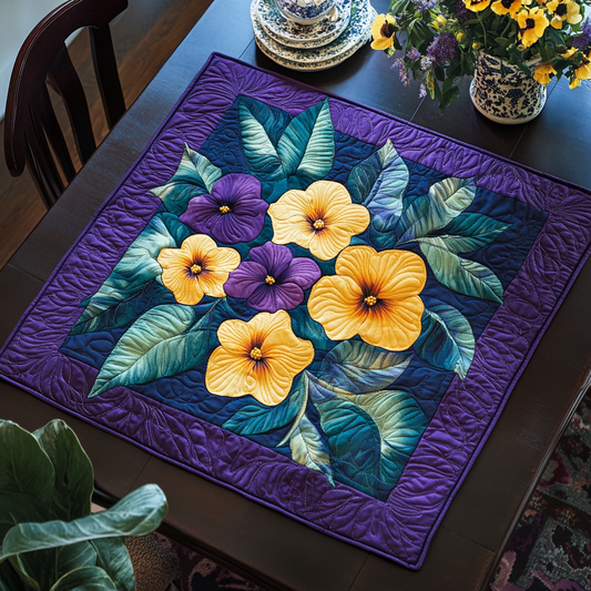 Violet Garden Quilted Table Topper NCU0DDK688