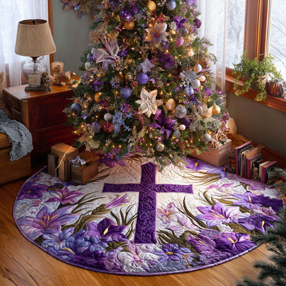 Violet Grace Christmas Quilted Tree Skirt NCU0PTT2219