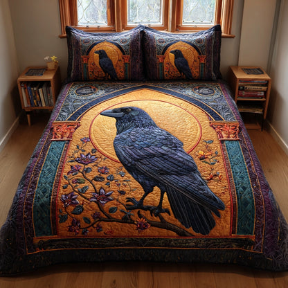 Violet Raven 3-Piece Quilted Bedding Set NCU0PVL888