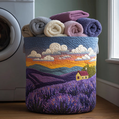 Violet Valley Quilted Laundry Basket NCU0TH2959