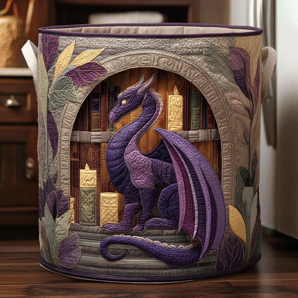 Violet Whisper Quilted Laundry Basket NCU0NTV796