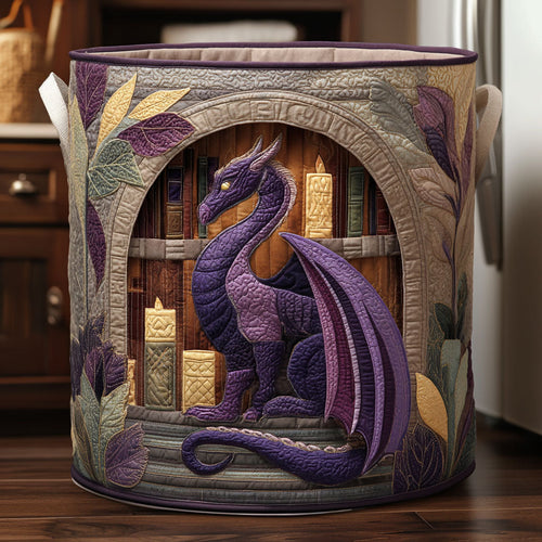 Violet Whisper Quilted Laundry Basket NCU0NTV796