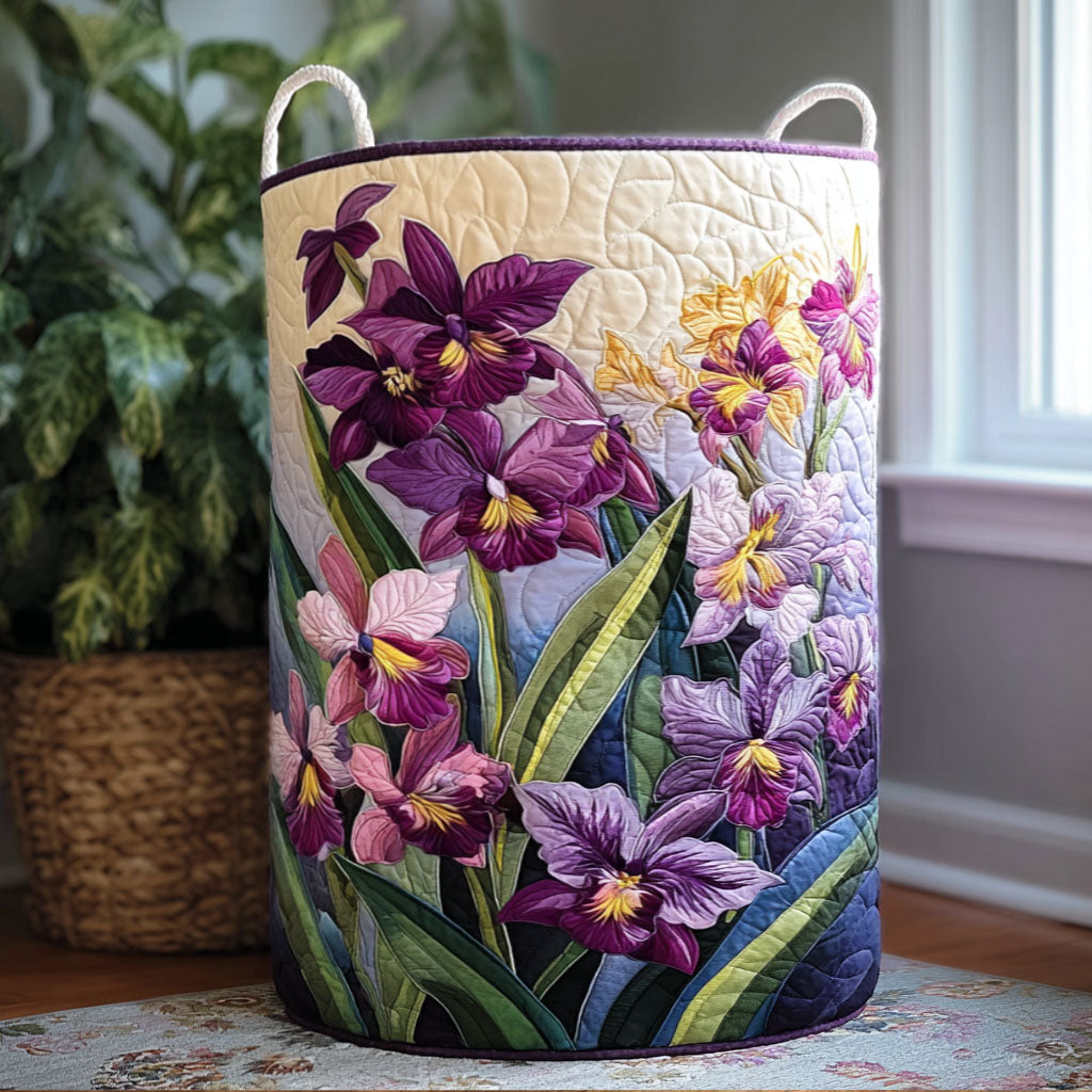 Vivid Garden Quilted Laundry Basket NCU0PTT939