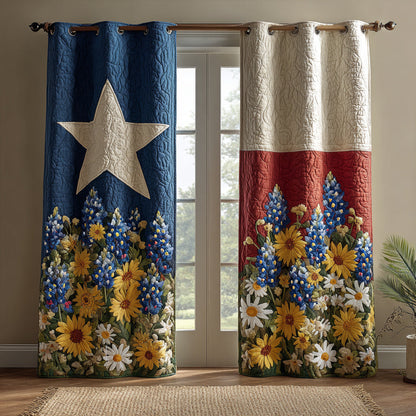 Vivid Texas Quilted Curtains NCU0HNH590