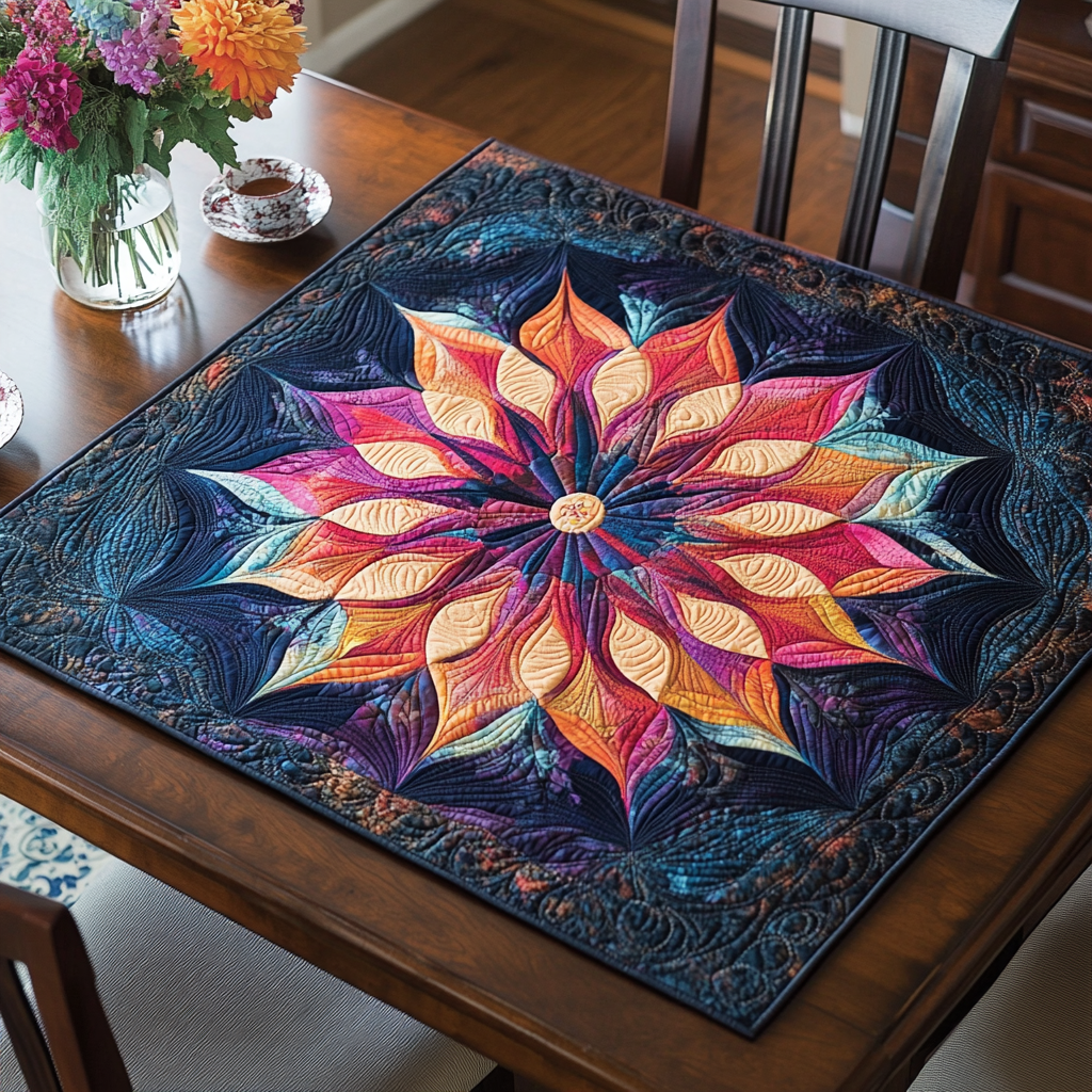 Vivid Whispers Quilted Table Topper NCU0DDK764