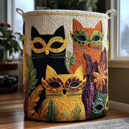 Voodoo Whiskers Quilted Laundry Basket NCU0PTT2524