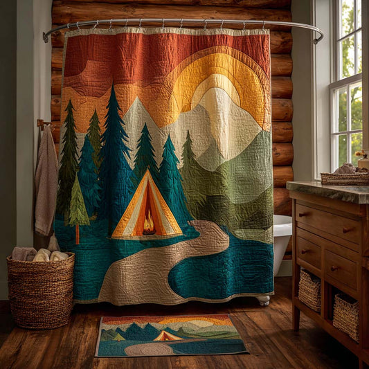 Wander Camp Glow Shower Curtain NCU0DQQ0406