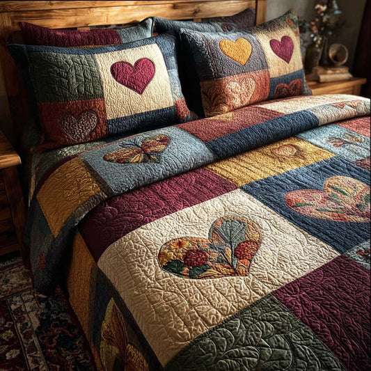Warm Affection 3-Piece Quilted Bedding Set NCU0DQQ0255
