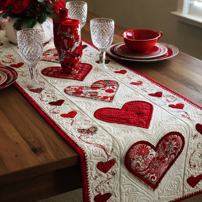 Warm Affection Quilted Table Runner NCU0DDK2274