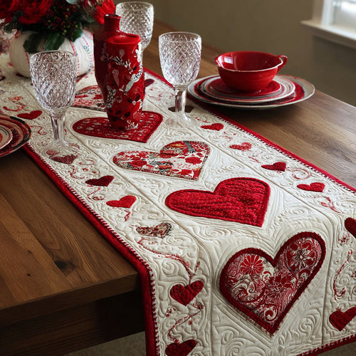 Warm Affection Quilted Table Runner NCU0DDK2274