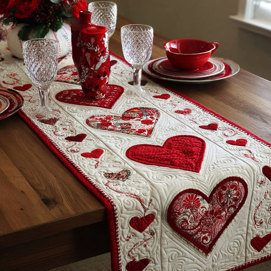 Warm Affection Quilted Table Runner NCU0DDK2274