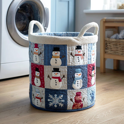 Warm Christmas Home Quilted Laundry Basket NCU0NTD1015