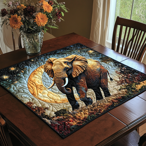 Warm Elephant Quilted Table Topper NCU0DDK543
