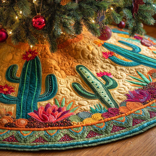 Warm Ember Canyon Quilted Tree Skirt NCU0NXD1101
