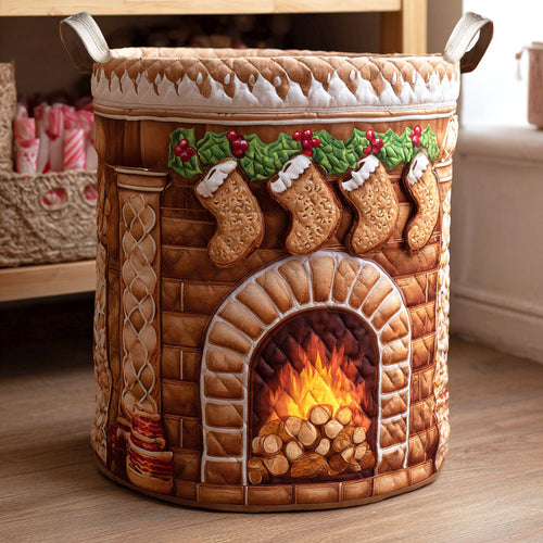 Warm Ember Quilted Laundry Basket NCU0NTV772
