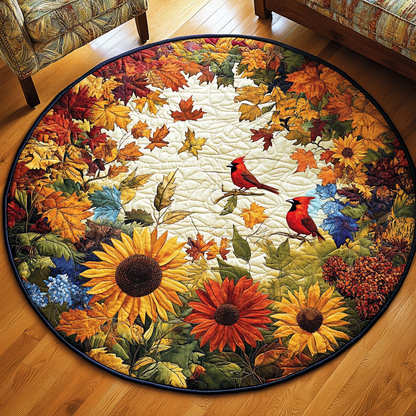 Warm Fall Quilted Round Mat NCU0TL1388