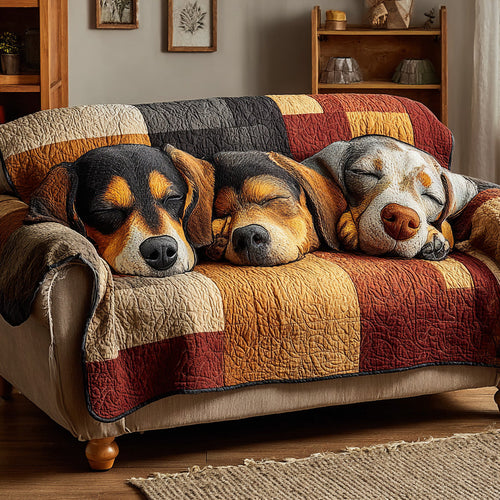 Warm Hearth Quilted Sofa Cover NCU0LDH061