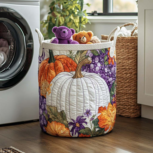 Warm Hearts Quilted Laundry Basket NCU0NNT1069