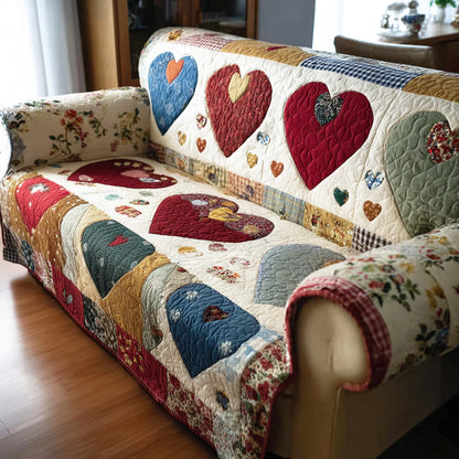 Warm Meadow Quilted Sofa Cover NCU0NTD1251