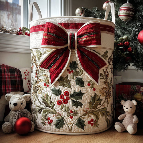 Warm Noel Quilted Laundry Basket NCU0PTT1303