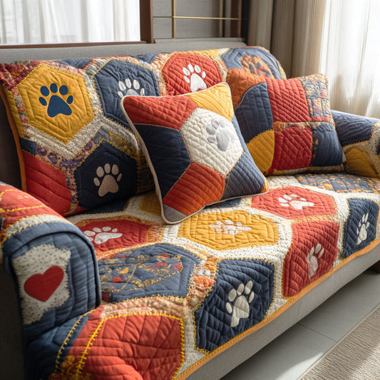 Warm Paws Quilted Sofa Cover NCU0NTD1323