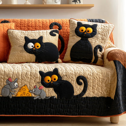 Warm Purr Quilted Sofa Cover NCU0NTD1315