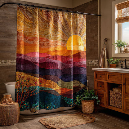 Warm Sunrise Shower Curtain NCU0NNT2897