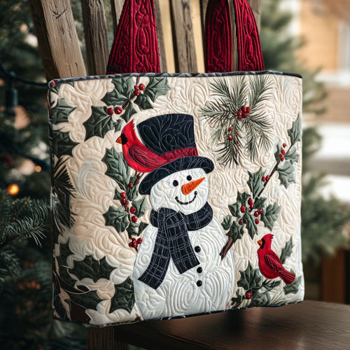 Warm Winter Wishes Quilted Tote Bag NCU0PTT1715