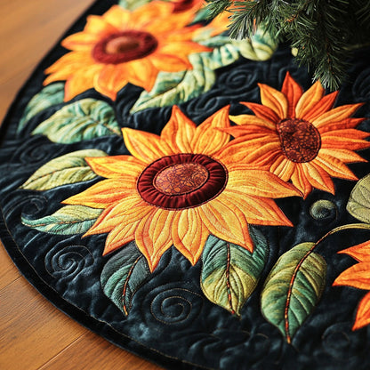 Warmth of the Sun Quilted Christmas Tree Skirt NCU0PTT080