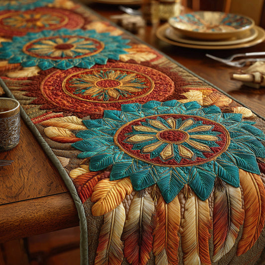 Warrior Crest Quilted Table Runner NCU0NTD1264