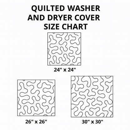 Meadow Bloom Quilted Washer and Dryer Cover NCU0PVL371