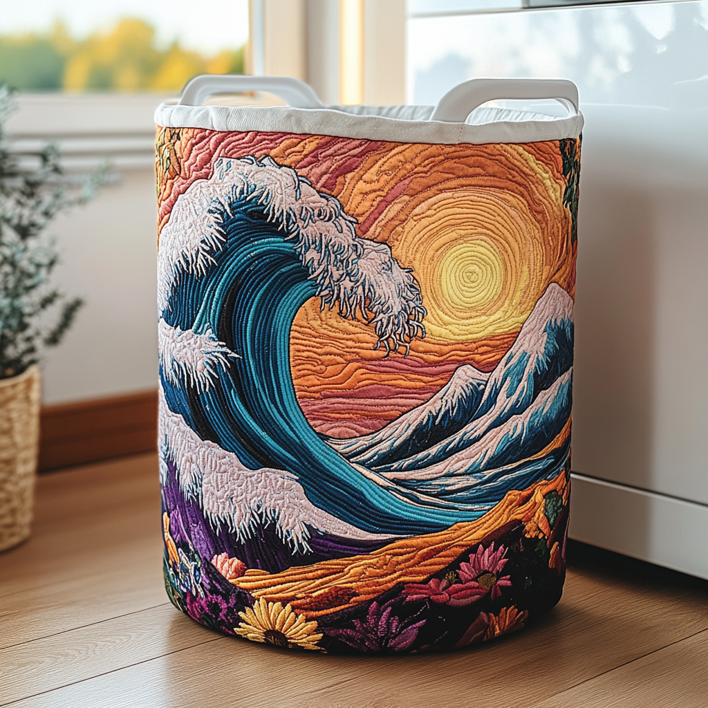 Water Surge Quilted Laundry Basket NCU0DDK865
