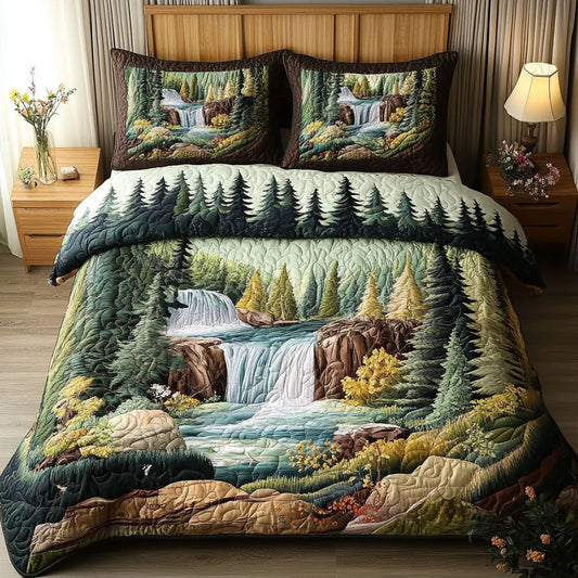 Waterfall Escape Duvet Cover Set NCU0NNT563