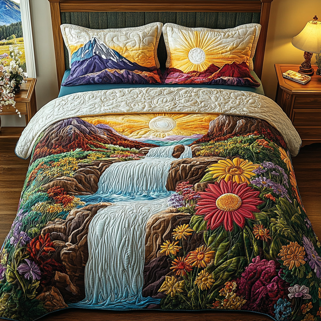 Waterfall Serenity Duvet Cover Set NCU0DV314