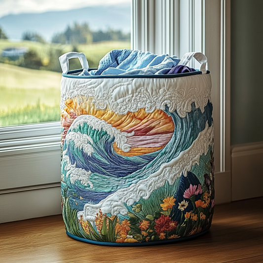Wave Horizon Quilted Laundry Basket NCU0DDK867