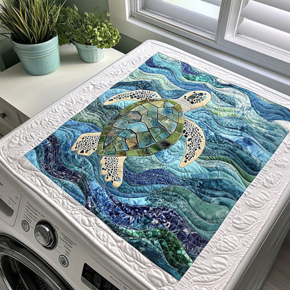 Waves and Wishes Quilted Washer and Dryer Cover NCU0PTT1080
