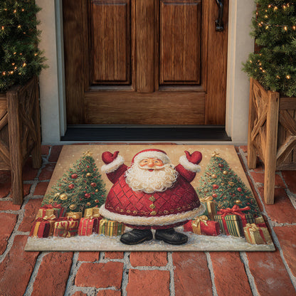 Waving Santa Claus Doormat NCU0HH588