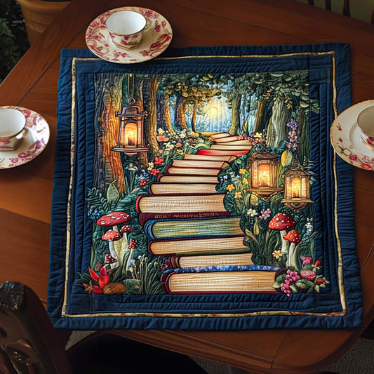 Weekend Book Vibe Quilted Table Topper NCU0NNT1392