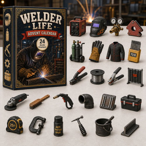 CHRISTMAS KICKOFF 40% OFF - Welder Life Advent Calendar 2026 - 24-Day Festive Countdown, Acrylic Charms Blind Box - Gift For Job Lovers AC0HA235