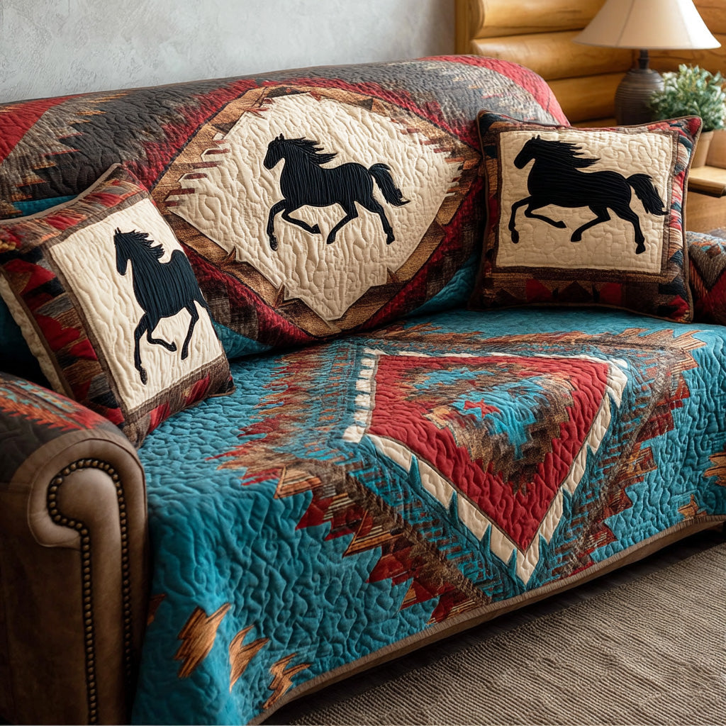 Western Dustfall Quilted Sofa Cover NCU0NTD1236