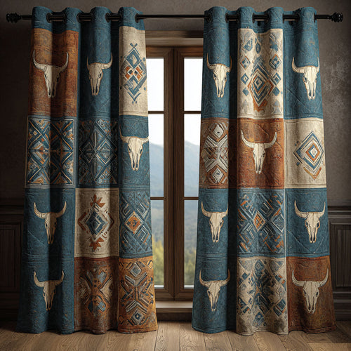 Western Echo Quilted Curtains NCU0NNT2820
