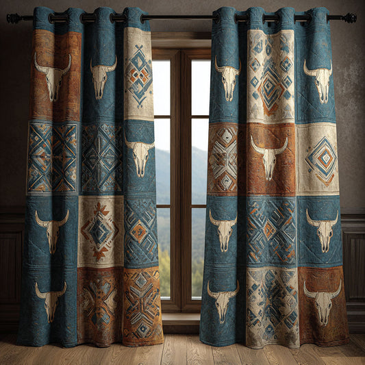 Western Echo Quilted Curtains NCU0NNT2820