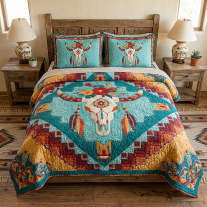 Western Edge 3-Piece Quilted Bedding Set NCU0NTD1691