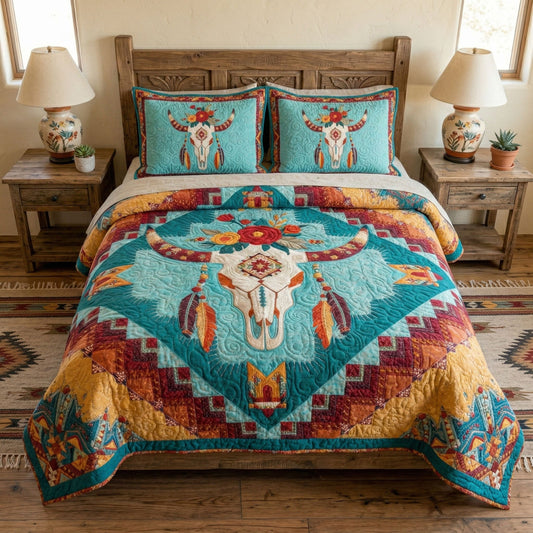 Western Edge 3-Piece Quilted Bedding Set NCU0NTD1691