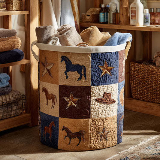 Western Heritage Quilted Laundry Basket NCU0NTV446